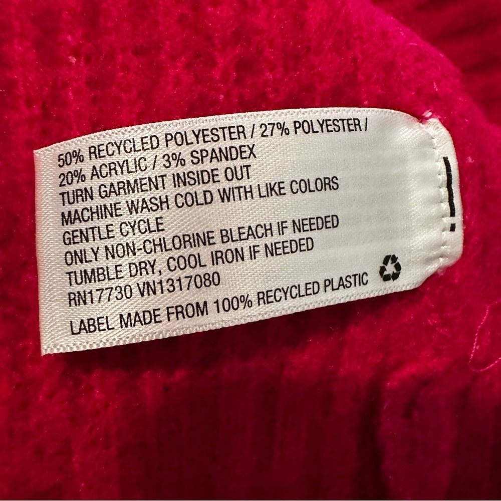 A New Day Target Button Up Sweater Dress Women's Small Fuchsia Casual Y2K Career - Picture 11 of 11